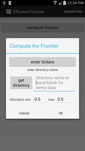 Efficient Frontier截图1