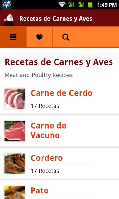 Recetas de Carnes y Aves截图1