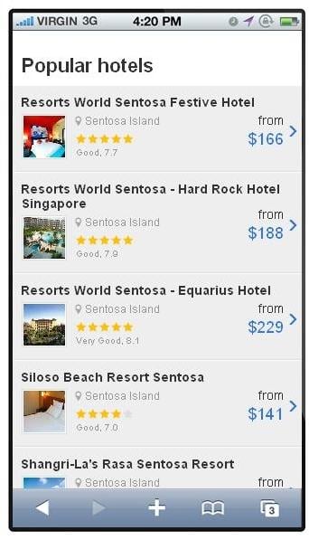 Search Hotels in Singapore截图1