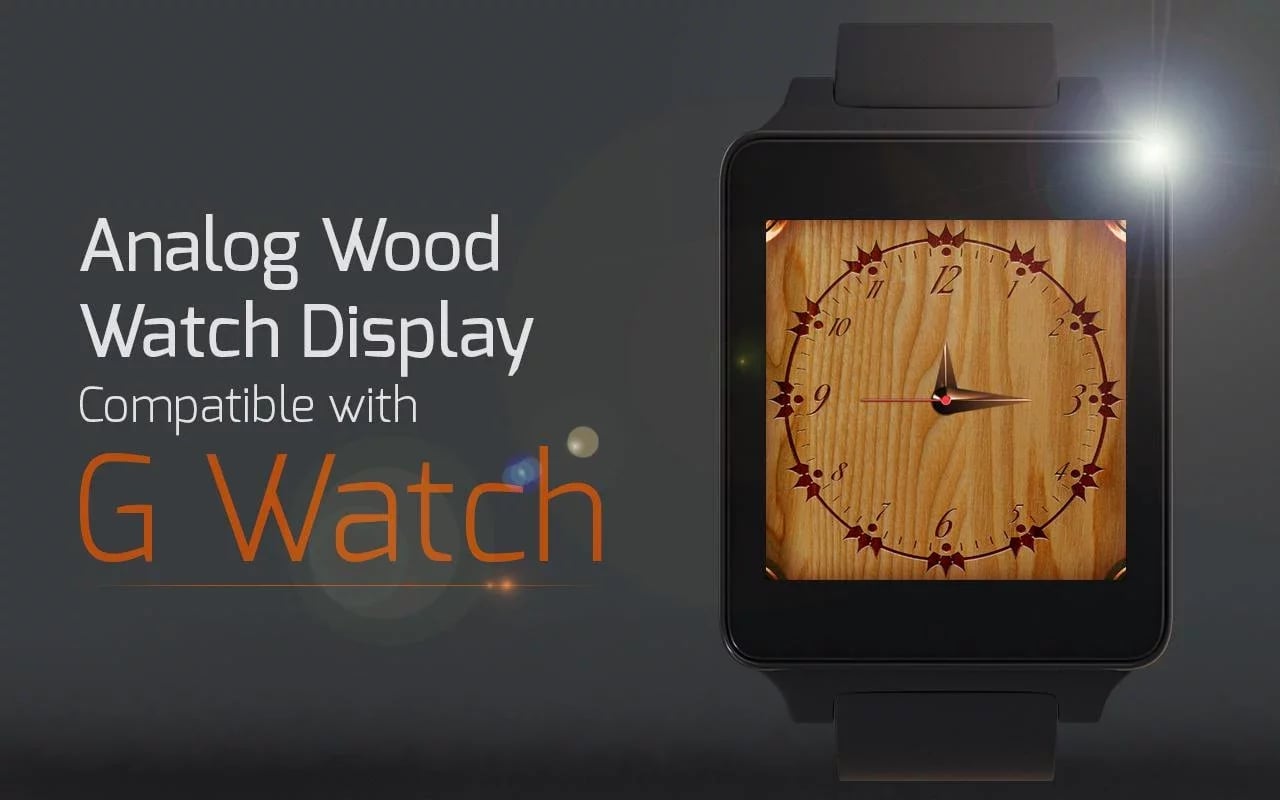 Analog Wood Watch Displa...截图9