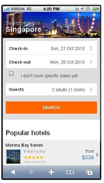 Search Hotels in Singapore截图2