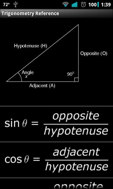 Trigonometry Reference截图4