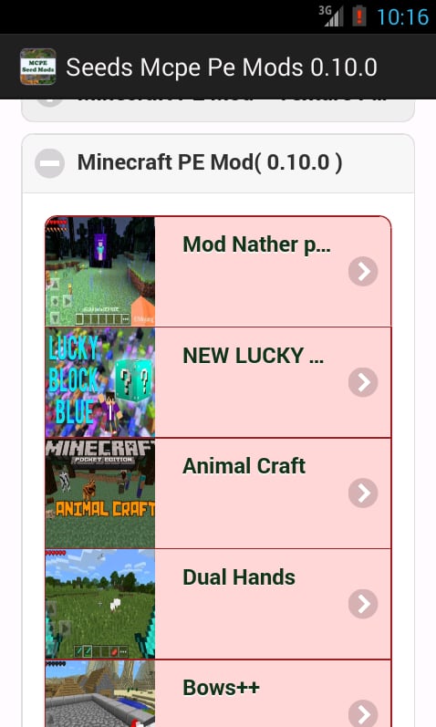 Seeds Mcpe Pe Mods 0.10....截图1