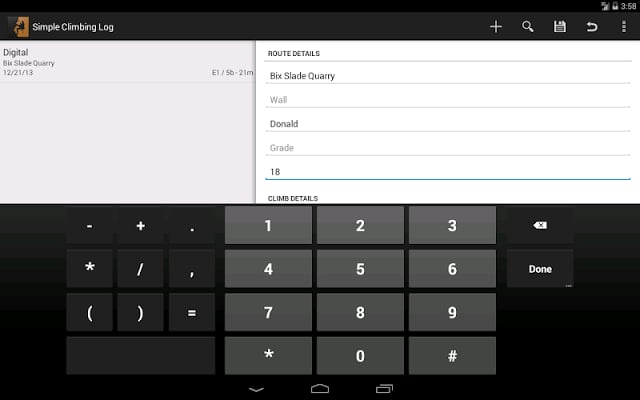 Simple Climbing Log截图5