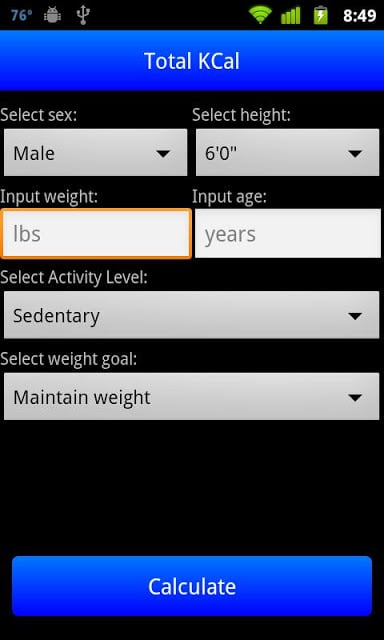 Total KCal Free截图3