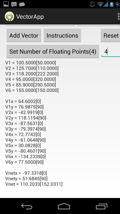 2D Vector Addition Calculator截图4