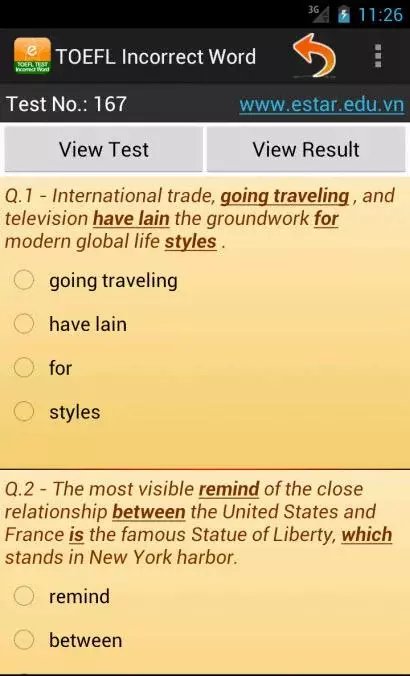 TOEFL Incorrect Word截图5