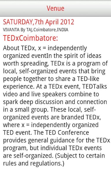 TEDx coimbatore截图4