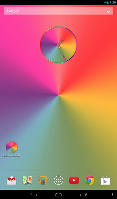 Rainbow Clock (Widget)截图3