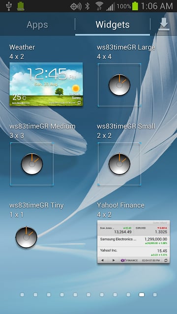 ws83TimeGR Free - Clock Widget截图1