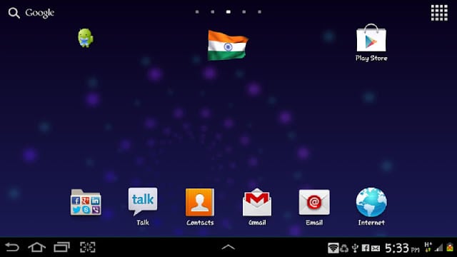 Waving India Flag Widget截图1