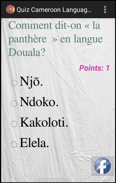 Quiz Langue Douala截图7