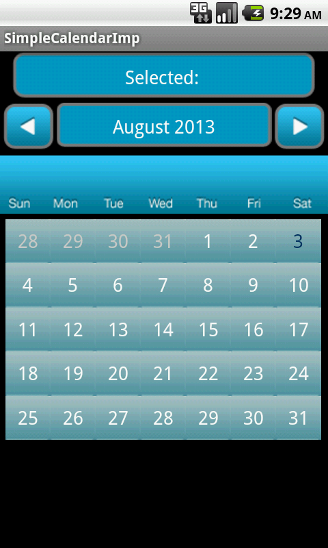 My simple calendar截图3