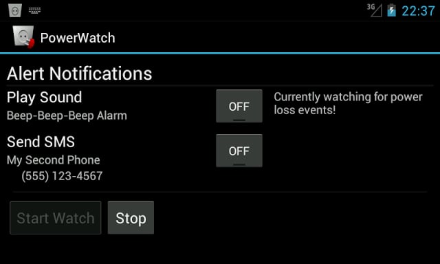 PowerWatch : power cut alert截图2