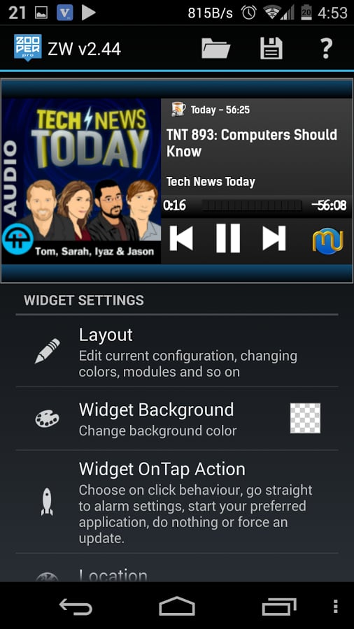 Music Info Widget Zooper...截图2