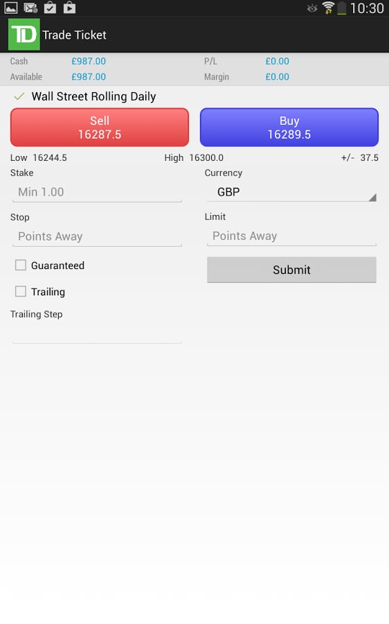 TD Financial Spread Trad...截图3