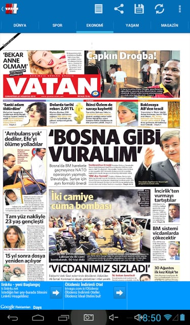 Vatan Gazetesi Droid截图3