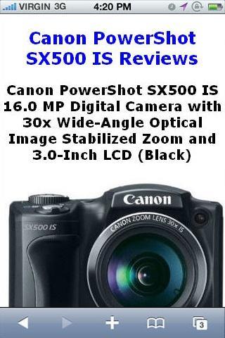 PowerShot SX500 Camera R...截图1