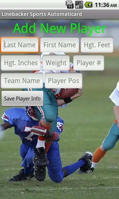 Linebacker Card Creator Free截图2