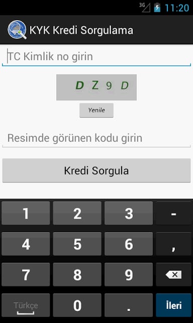 KYK Kredi Sorgulama截图2