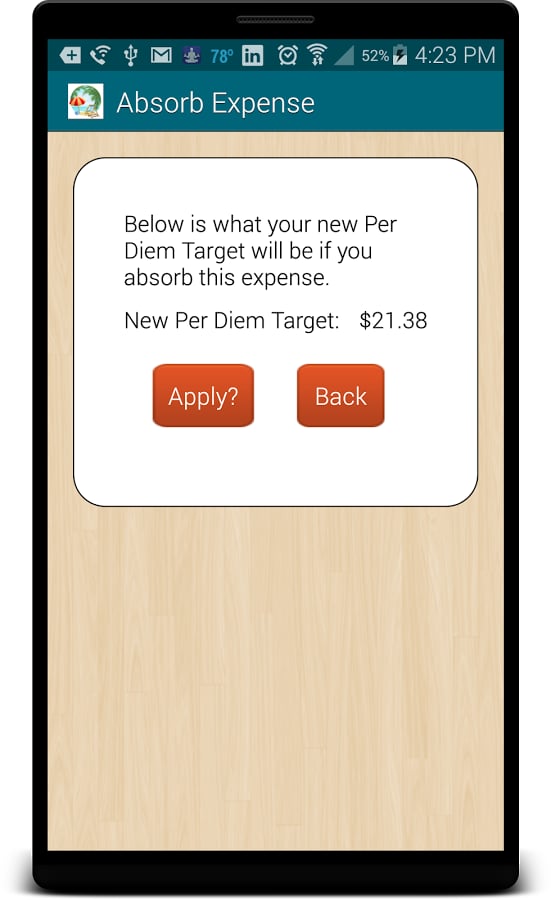 Per Diem Budget截图3