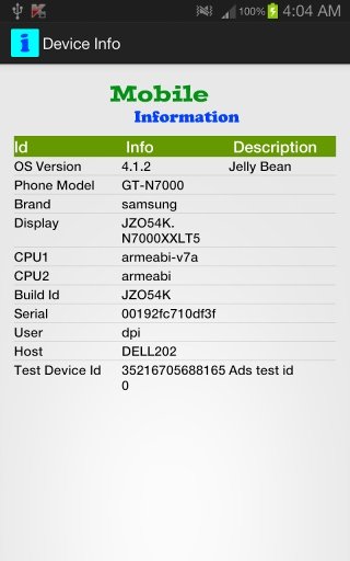 Mobile Device Information截图1