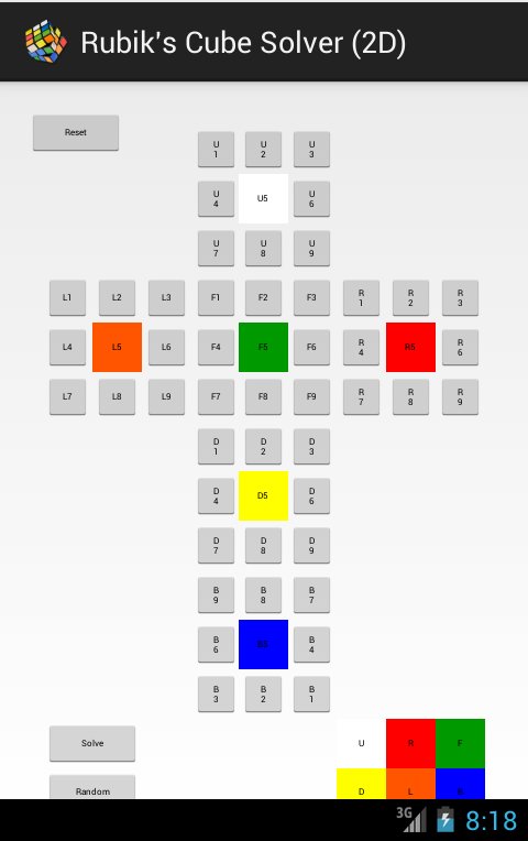 Rubik's Cube Solver (2D)截图4