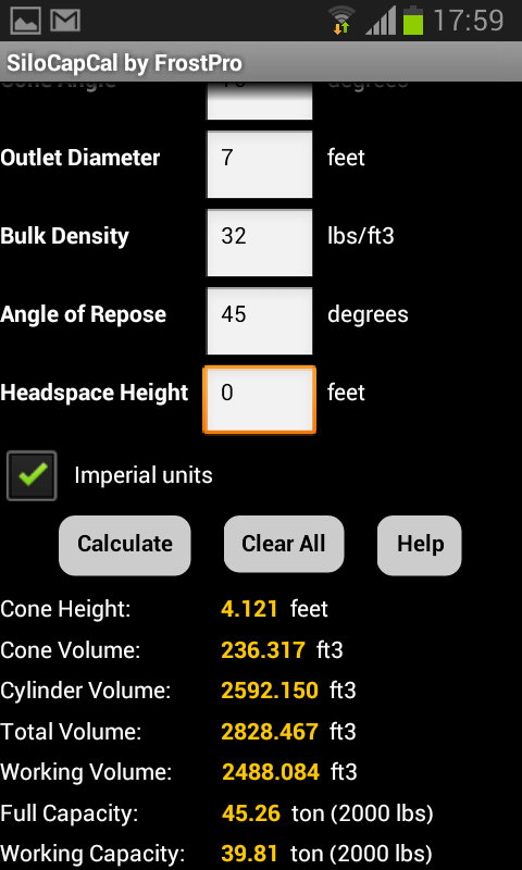 Silo Capacity - SiloCapC...截图10