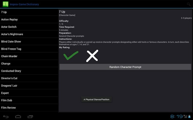 Improv Game Dictionary截图2