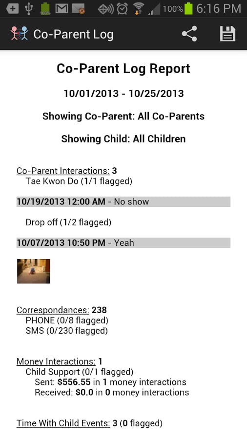 Co-Parent Log截图1