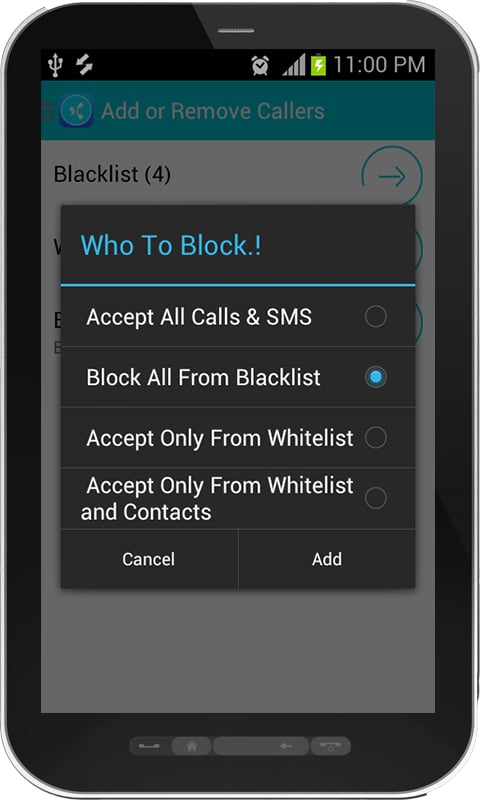 WF Calls and SMS Blocker截图2