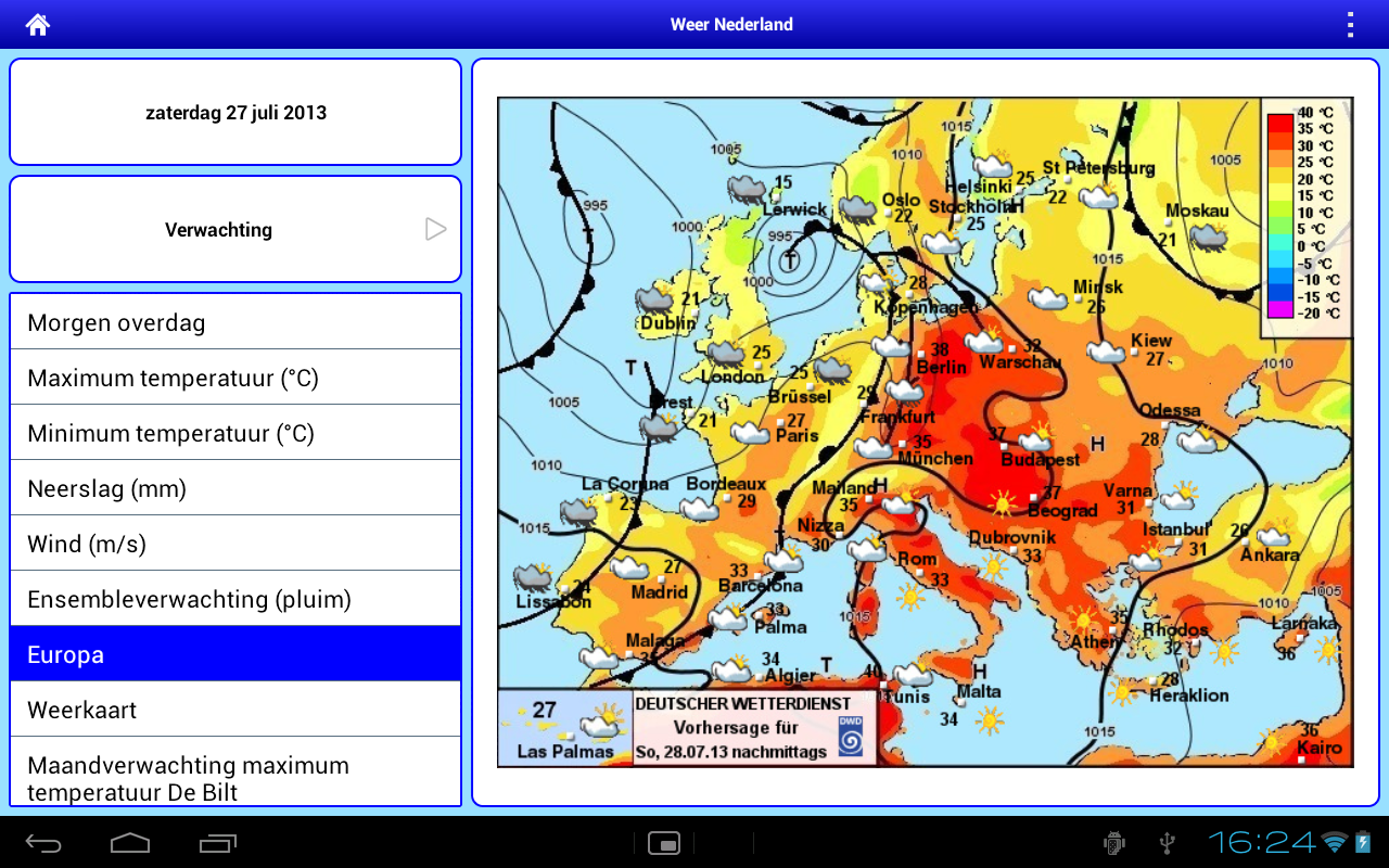 Weer Nederland HD截图8