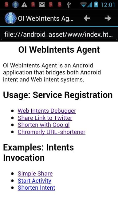 OI WebIntents Agent (beta)截图2