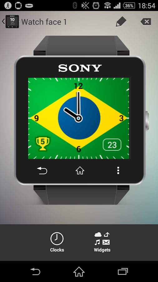 Watchface Brazil (Sony S...截图4