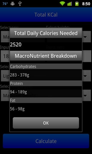 Total KCal Free截图2