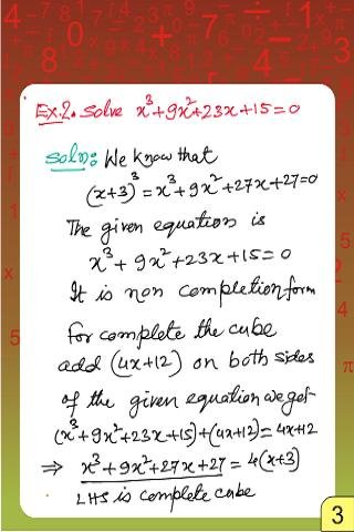 Vedic Maths - Equation - Quadr截图2