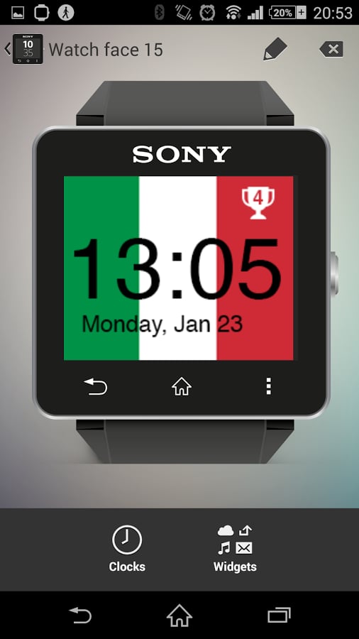 Watchface Italy (Sony SW...截图3