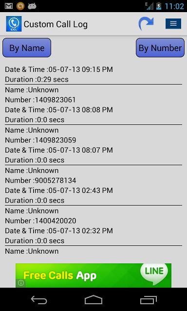 Custom CallLog截图1