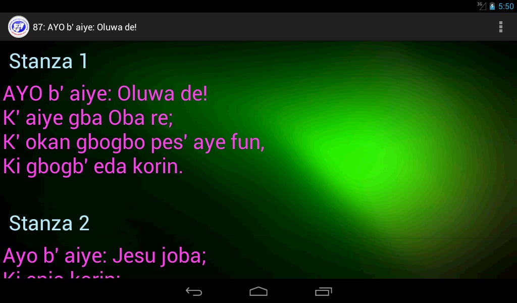 Yoruba Baptist Hymns截图1