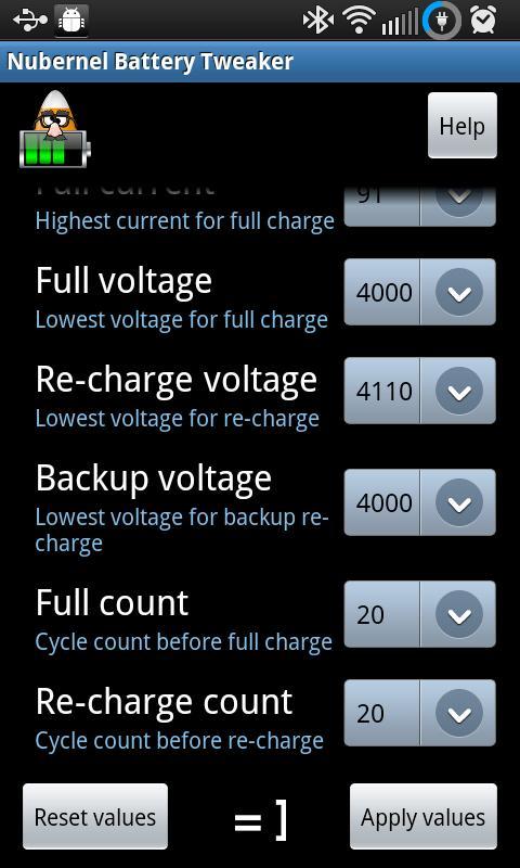 Nubernel Battery Tweaker截图2