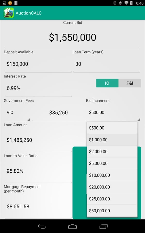 Auction Calculator AU截图2