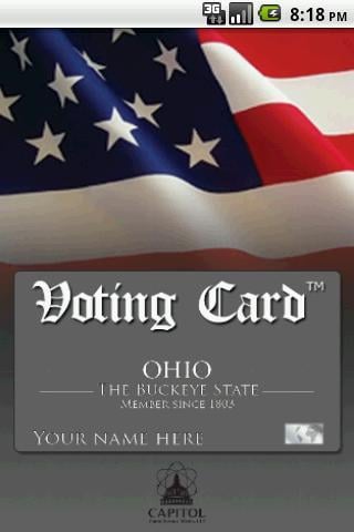 Voting Card Ohio Politic...截图3