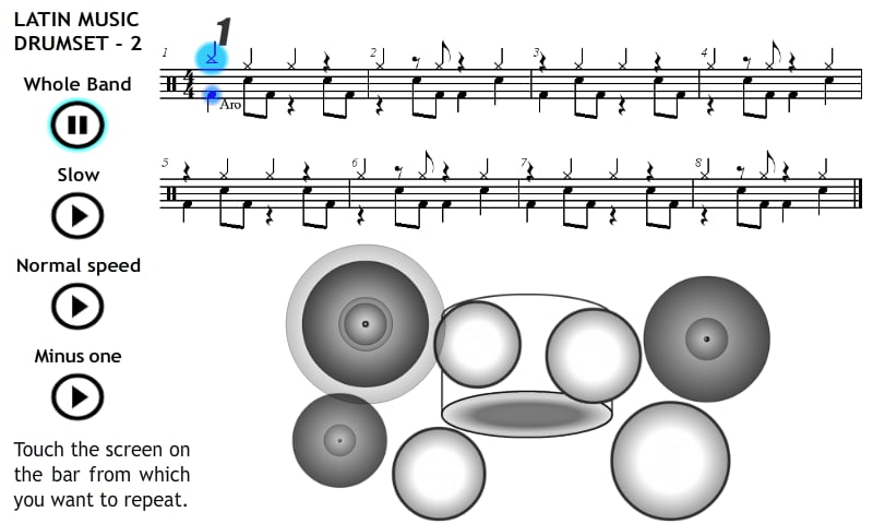 Play Drums Latin Music 2截图3