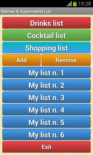 Supermarket - List manager截图6