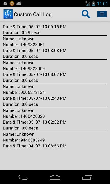 Custom CallLog截图2