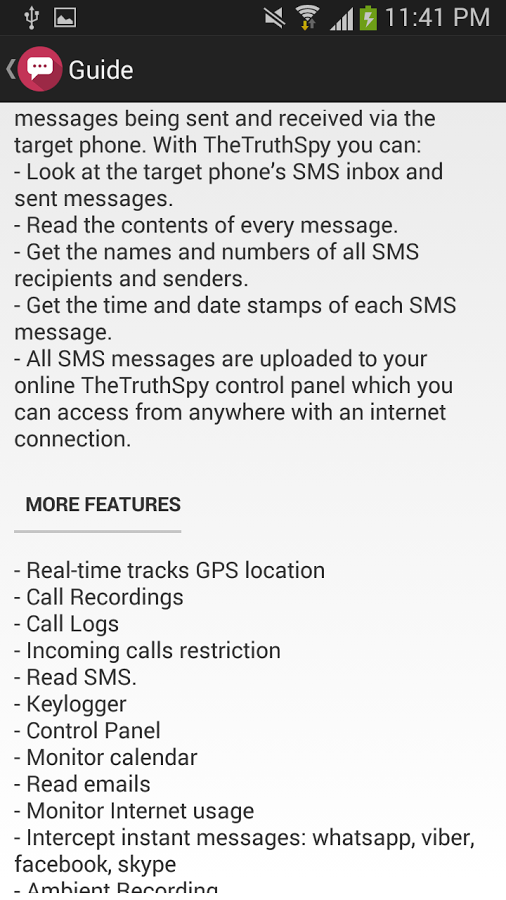 Mobile Spy SMS Tracker截图3