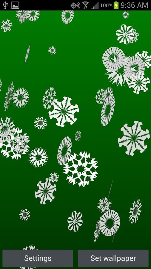 Snowflakes Live Wallpape...截图1