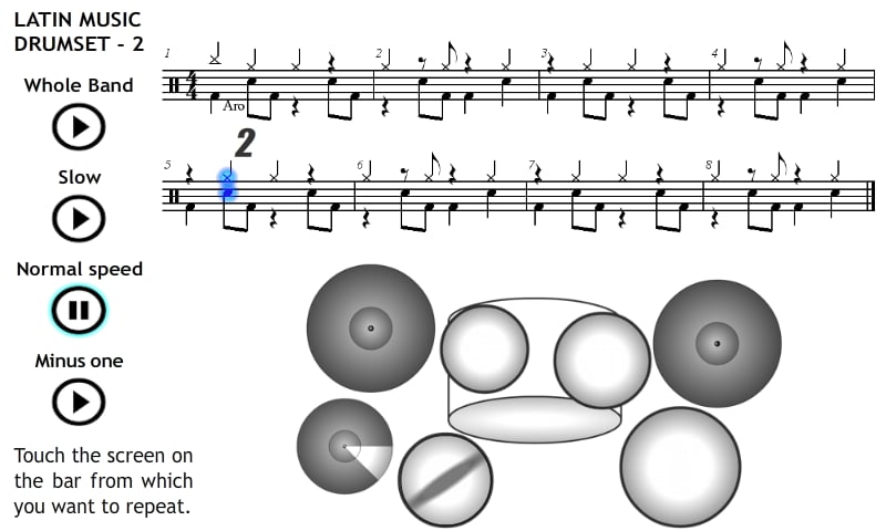 Play Drums Latin Music 2截图1