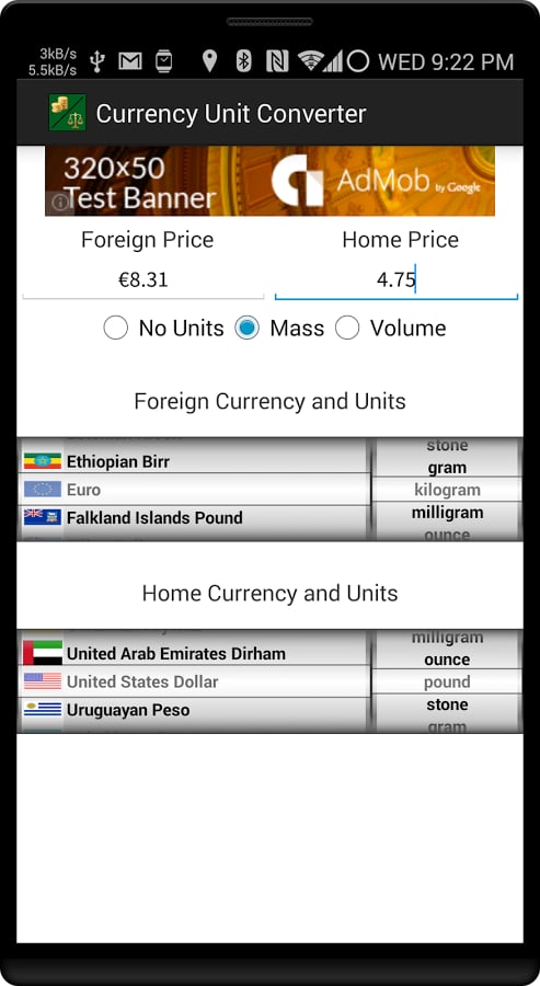 Currency Unit Converter截图1