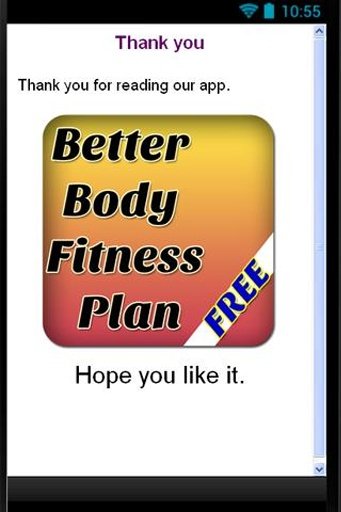 Better Body Fitness Plan截图2